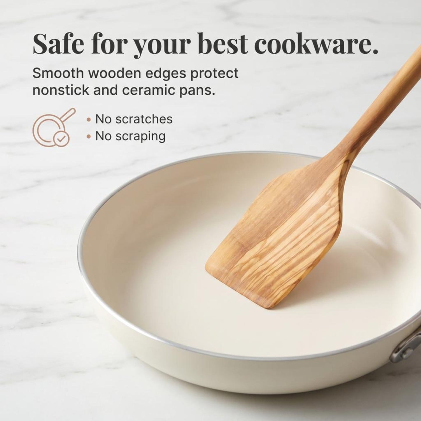 Salt & York 5-Piece Olive Wood Kitchen Utensil Set with Turner, Tongs, Slotted Spoon, Ladle and 12" Spoon, Farmhouse Style Kitchen & Cookware, Ideal for Entertaining, Wedding and Housewarming Gift