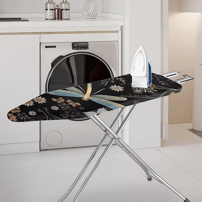 Boho Dragonfly Iron Board Pad, Elastic Edge Ironing Board Cover, Full Size