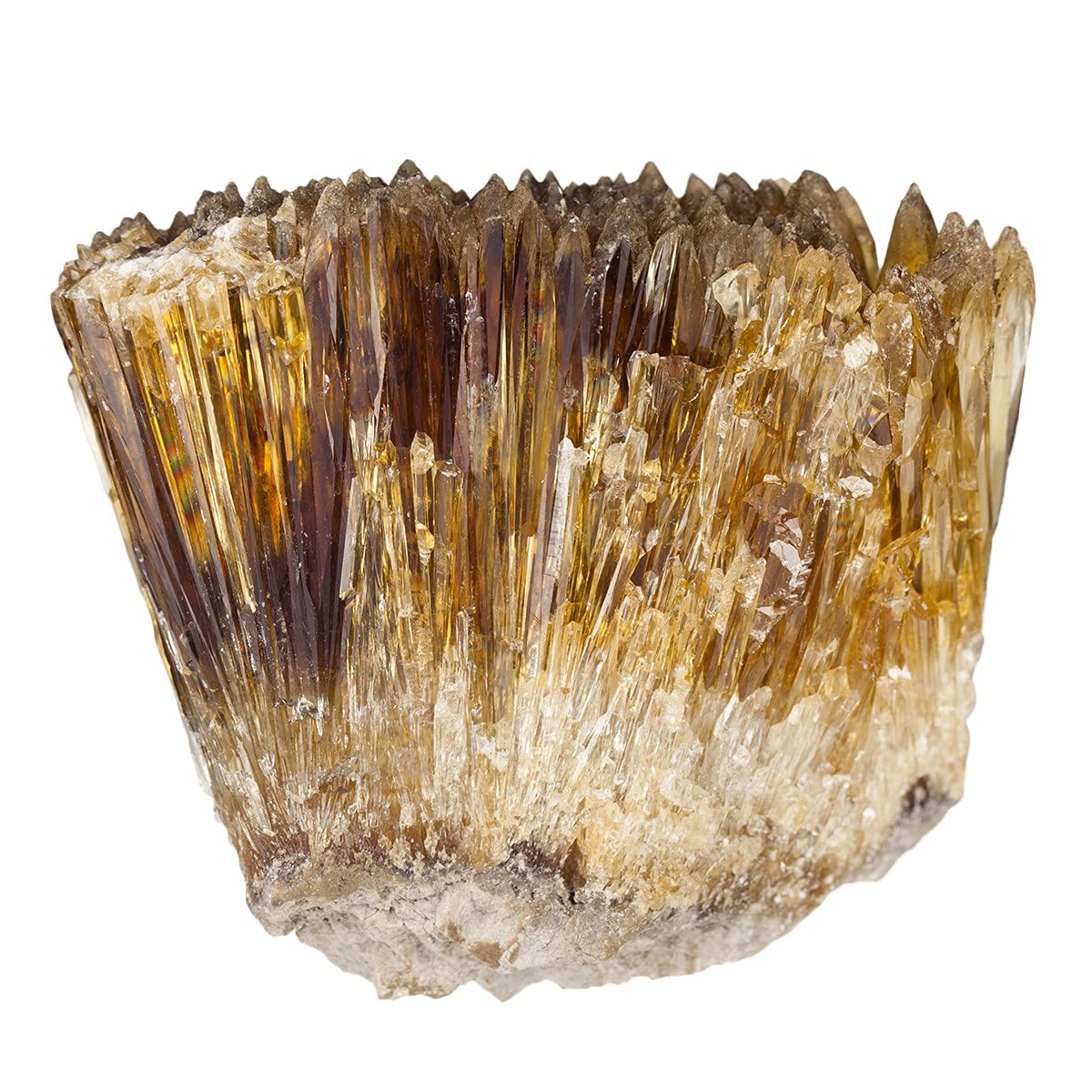 Rockcloud 1 PC Natural Raw Mineral Specimen Gemstone Healing Crystal Irregular Home Decoration, Amber Calcite, 1.9-2.7 inches