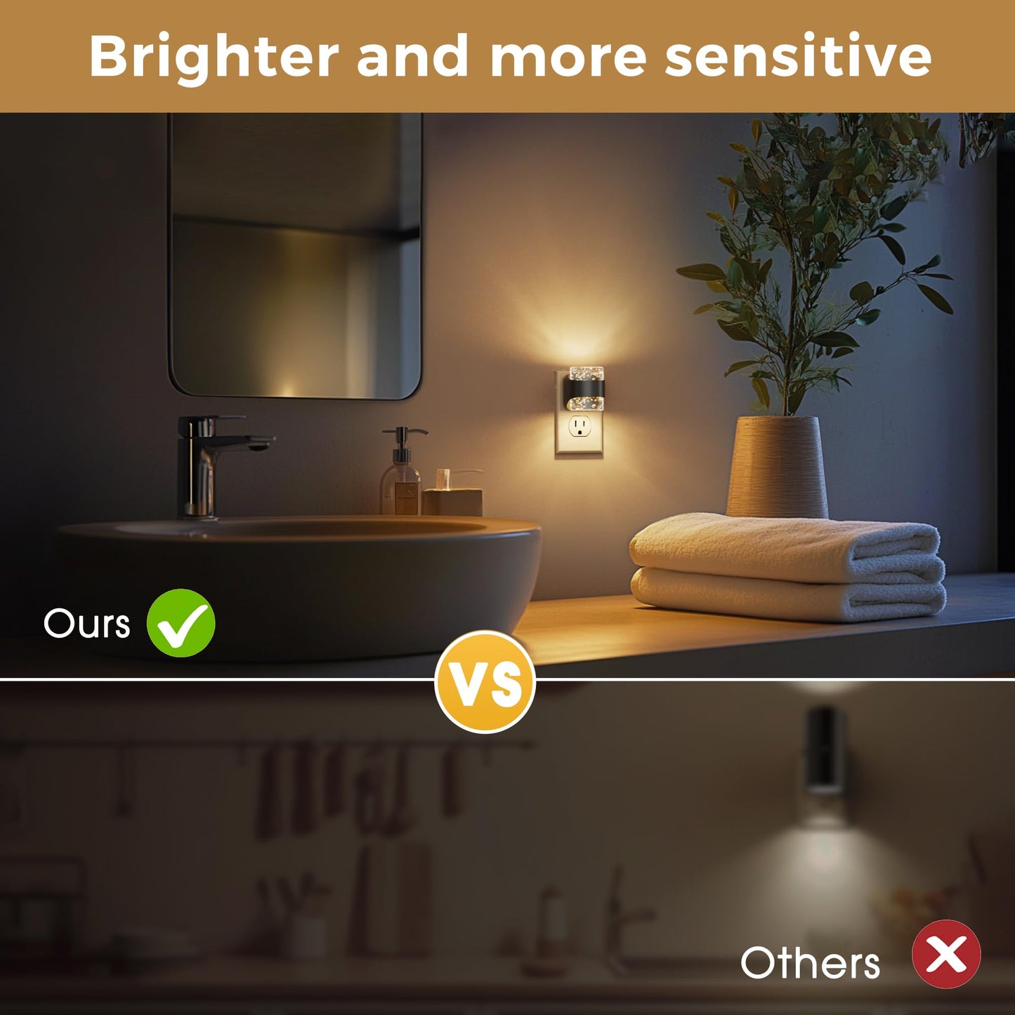L LOHAS LED Night Light, Bubble Night Lights Plug into Wall,2 Pack 3000K/4000k/5000K Adjustable Color Temperature Night Light,Dimmable Nightlights with Dusk to Dawn Sensor for Rooms Bathroom Hallway