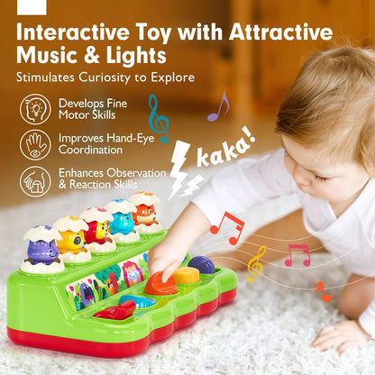 HAHALAND Pop Up Montessori Toys for 1 Year Olds Boys & Girls with Hammers - Early Development & Activity Toys for Kids Birthdays