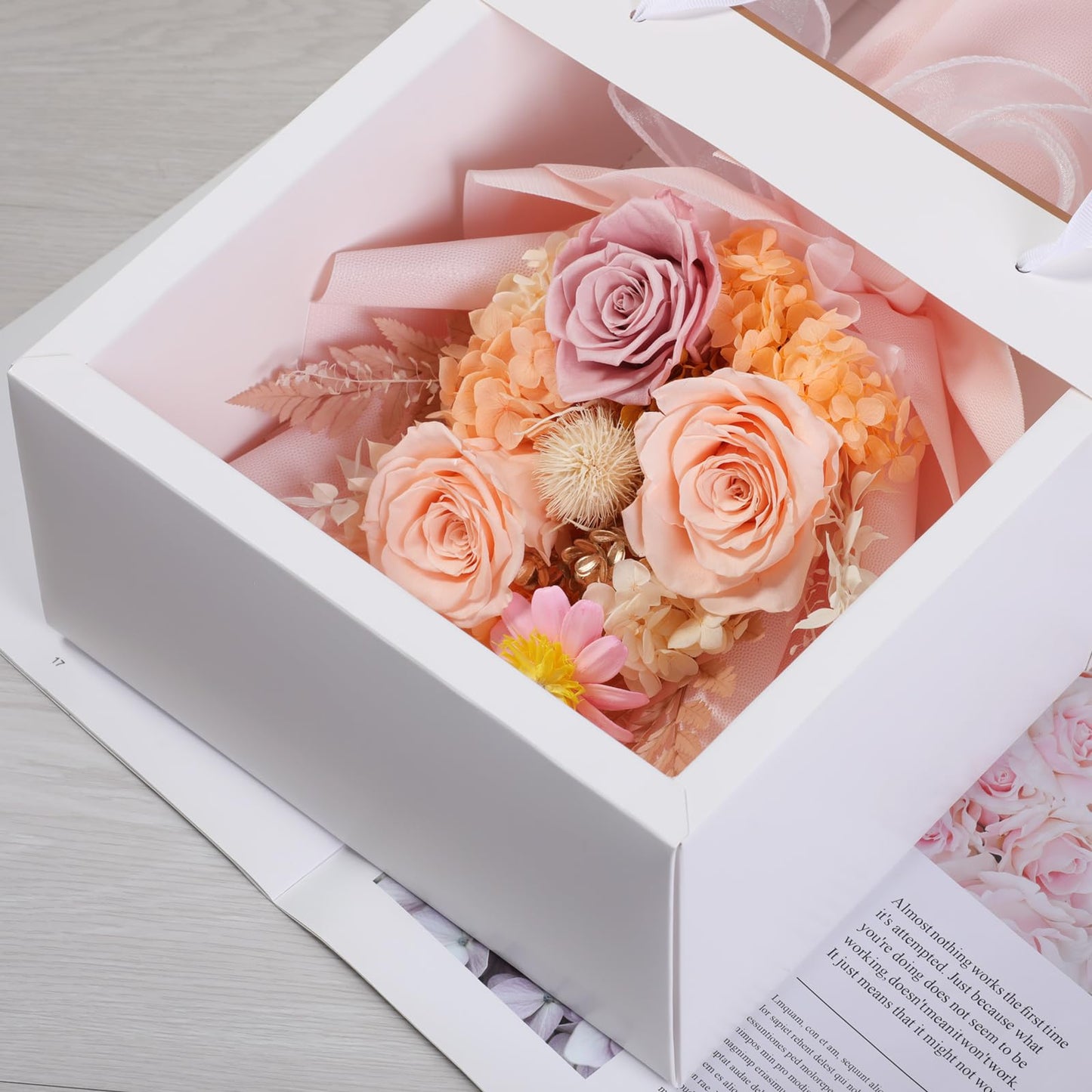lovenfold Flowers for Delivery,Preserved Flowers Bouquets,Purple Rose Bouquets That Last 1-3 Years,Birthday Flowers Gifts for Women Mom Grandma Wife Friends