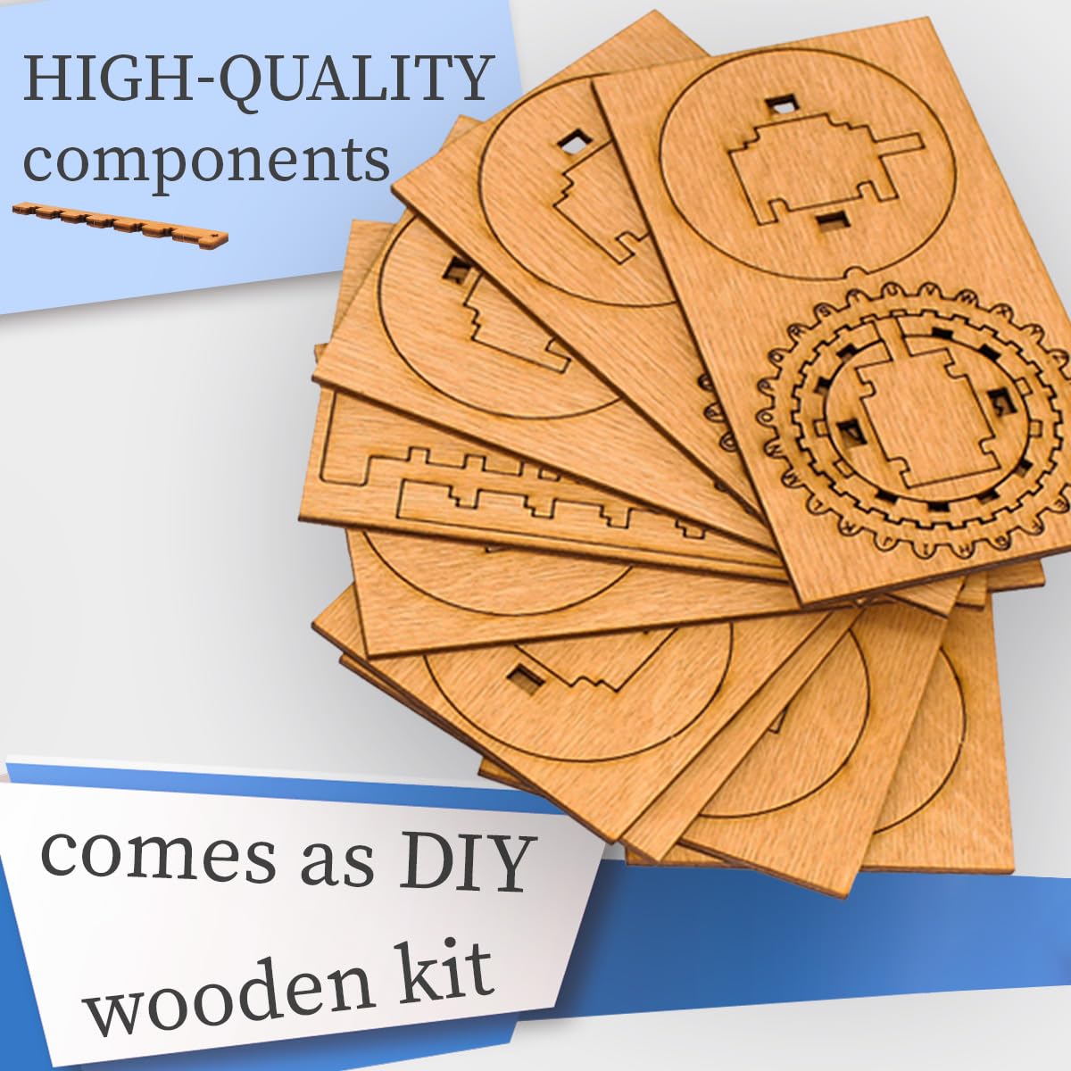 iDventure Kryptos - 3D wooden kit Puzzle box with a secret code box - cryptex - money box for cash - 3D puzzle for adults - small gift box - mysterious puzzle box - treasure box - Escape Room game