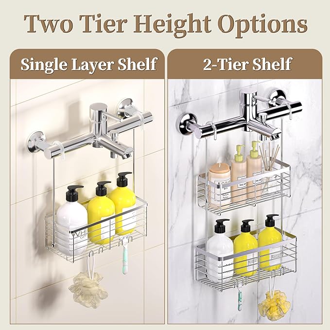 DELLAN Hanging Shower Organizer, Shower Rack