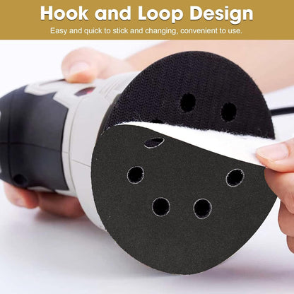 STEBRUAM 80PCS 125mm Dry Wet Sanding Discs, Hook and Loop Sandpaper Silicon Carbide Orbital Sander Discs Include 320/400/600/800/1000/1200/1500/2000 Grit for Polishing/Metal/Automotive