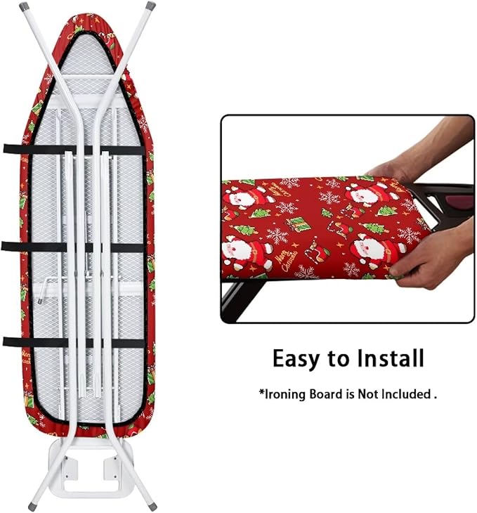 Christmas Cute Santa Claus Ironing Board Cover Standard Ironing Board Cover