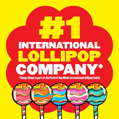 Chupa Chups Mini Lollipop Halloween Trick or Treat Candy Variety Assortment, 5 Flavors, Individually Wrapped Bulk Candy for Adults & Kids, 50.8 oz Bag (240 Suckers)