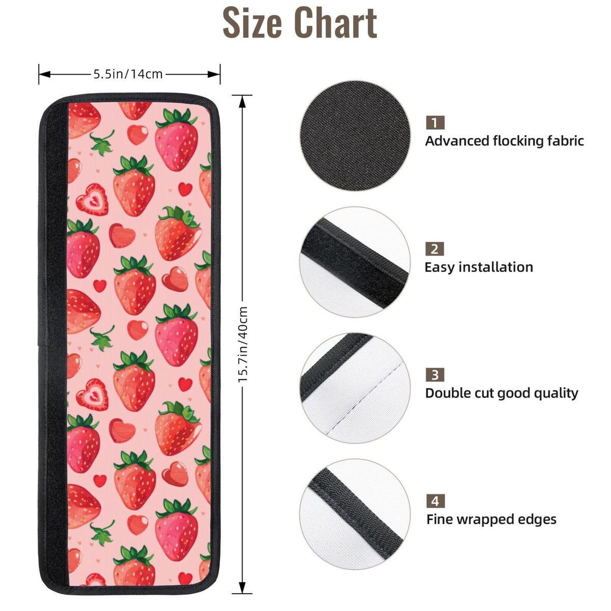 Buyidec Refrigerator Door Handle Covers Love Fruit Strawberry Fridge Handle Cover Washable Dishwasher Microwave Fridge Oven Door Decor Handle Cover Keep Your Kitchen Appliances Clean