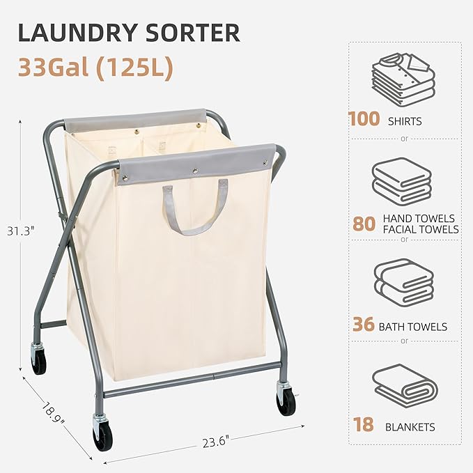 STORAGE MANIAC 125L Collapsible Laundry Hamper