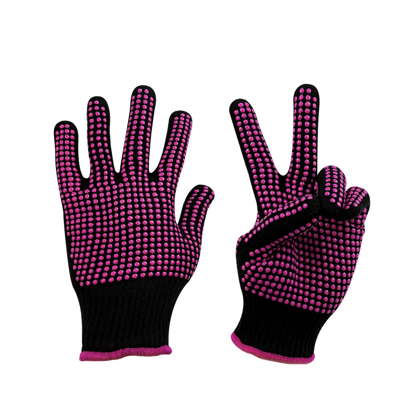 HTVRONT Heat Resistant Gloves for Sublimation - 2 Pack Heat Resistant Gloves for Sublimation with Silicone Shocks, Heat Resistant Work Gloves for Women, Universal Fit
