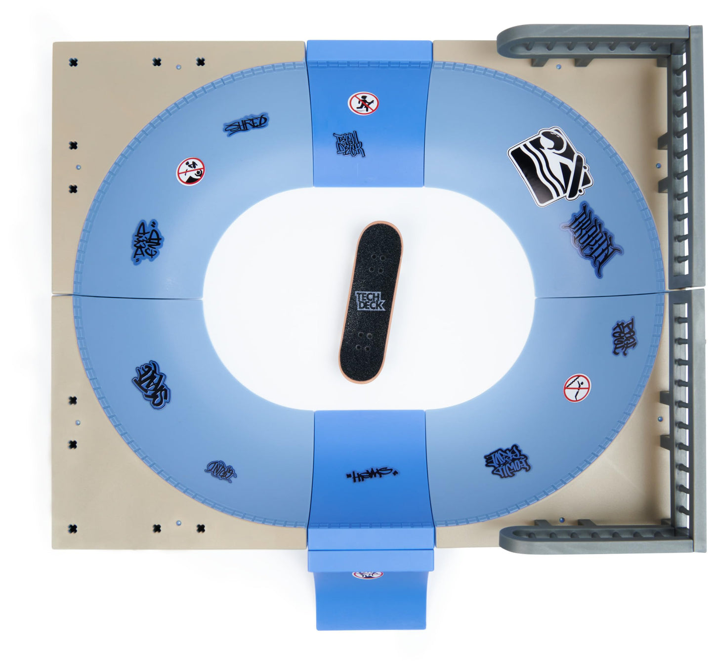 Tech Deck, Daewon Mega Bowl, X-Connect Park Creator, Customisable and Buildable Ramp Set with Exclusive Fingerboard, Kids’ Toy for Ages 6 and up