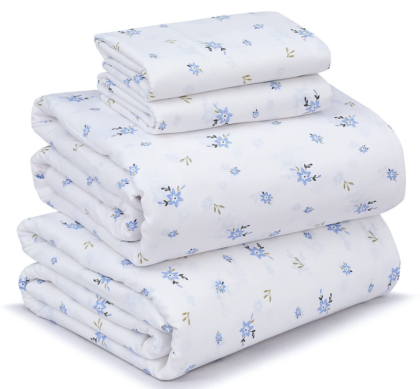 RUVANTI 100% Cotton Percale Sheets Full Size, Phulkari