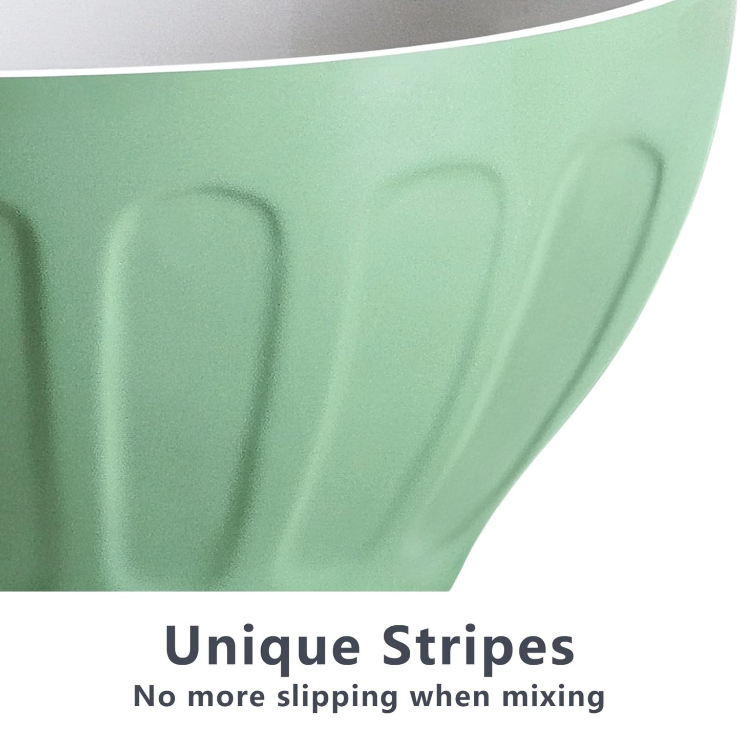 Lareina Ceramic Mixing Bowls Set of 3, Large Nesting Bowls for Serving/Baking/Prepping, Housewarming & Wedding Gift, Oven, Microwave and Dishwasher Safe 3.2/1.7/1.2 Qt, Pastel Color
