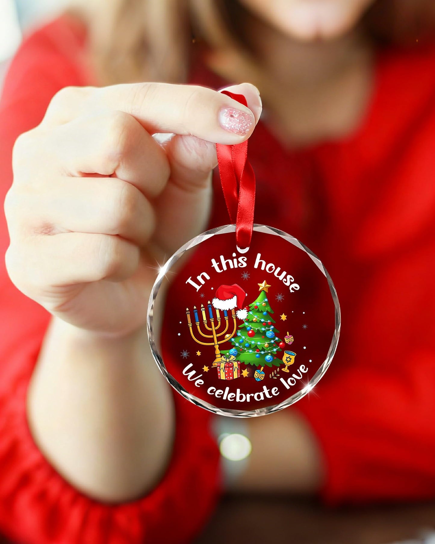 Hanukkah Gifts for Women Men- Hanukkah Christmas Tree Ornaments 2025, Jewish Gifts Spiritual for Men Women, Merchandise Holiday Decor Indoors Home House Decorations