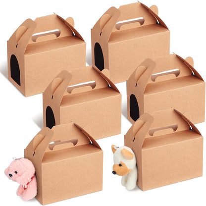 Fainne 24 Pcs Party Favors Boxes Foldable Treat Gift Boxes Candy Goodie Cases Decorations Adopt Pet Gift for Birthday Wedding Bridal Shower Party Favors (Classic)