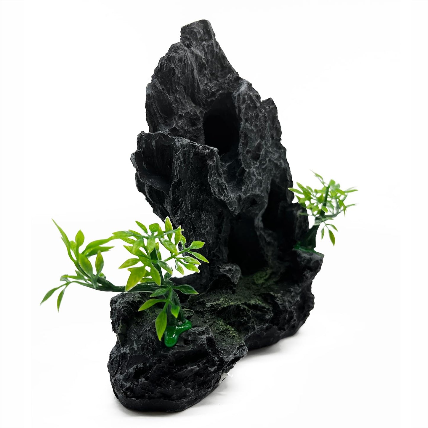 J-star Large Aquarium Rock Mountain Decor – Realistic Resin Landscape Ornament for Fish Tanks – Enhances Underwater Scenery, Easy to Clean, Safe for Fish