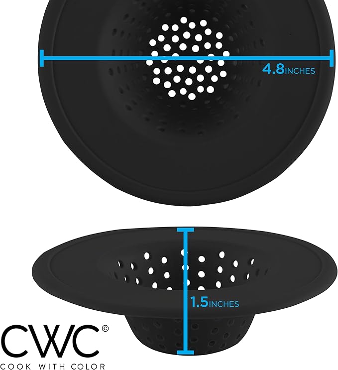COOK WITH COLOR Kitchen Sink Strainer, Flexible Sink Strainer, Sink Drain