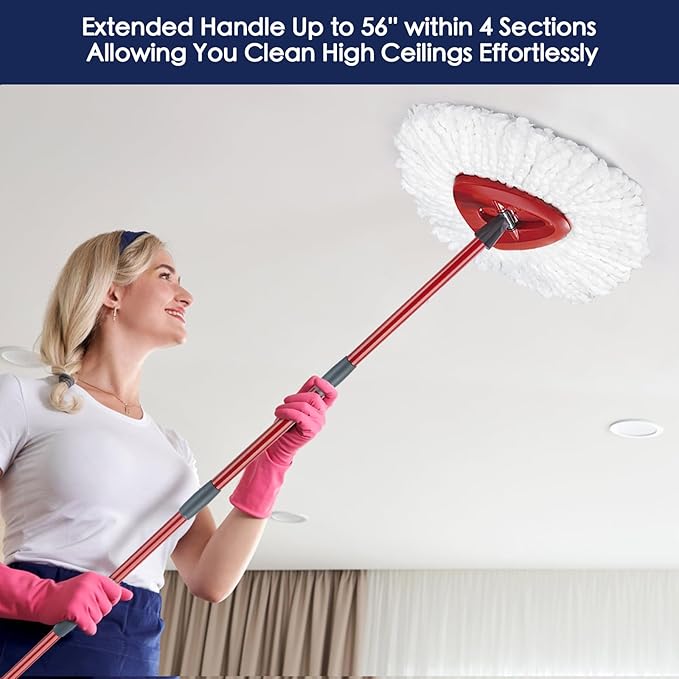 Spin Mop Handle Replacement Compatible