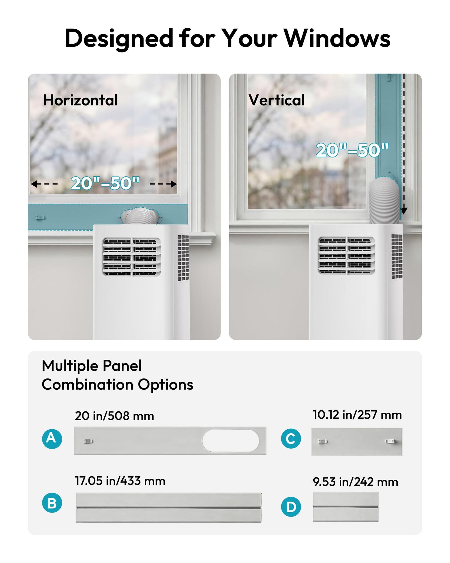 EUHOMY 8000 Btu Portable Air Conditioners, 3 in 1 Portable AC with Cool, Dry, Fan Modes, Quiet Air Conditioners with 24H Timer & Sleep Modes, with Remote, for Bedroom, Apartments up to 350 Sq.Ft