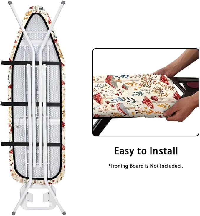 Mushroom Ironing Board Cover, Ironing Mat, Ironing Board Cover, Small Ironing