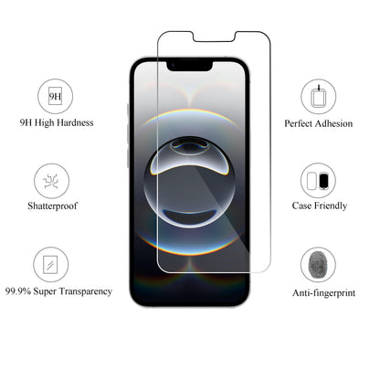 Ailun Screen Protector for iPhone 16 / iPhone 15 / iPhone 15 Pro [6.1 Inch] Display 3 Pack Tempered Glass, Dynamic Island Compatible, Case Friendly [Not for iPhone 16 Pro 6.3 Inch].