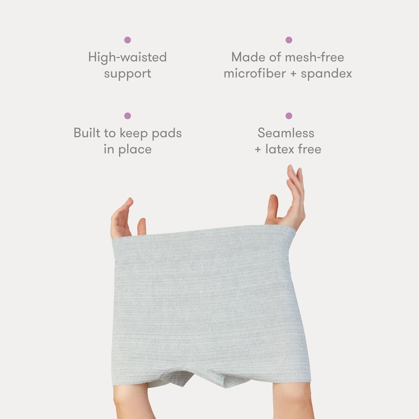 Frida Mom Postpartum Disposable Knickers | Microfibre Boyshort Cut Knickers with Super Soft, Stretchy and Breathable Fabric | Size Regular, 8ct