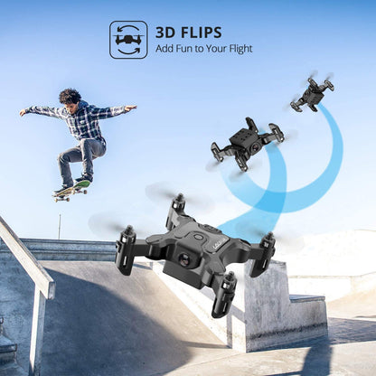 4DRC Mini Drone with 720p Camera for Kids and Adults, FPV Drone Beginners RC Foldable Live Video Quadcopter,App Control,3D Flips and Headless Mode,One Key Return,Altitude Hold,3 Modular Batteries