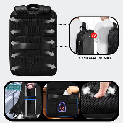 ZINZ Slim & Expandable Laptop Backpack Travel Backpack Compatible with All Model MacBook Air/Pro 13-14 inch XPS 13 Surface 13.5 and Most 13-14 inch NoteBooks,B01K01
