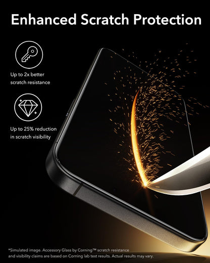 ESR Accessory Glass by Corning™ 3 Pack 9H+ Glass for iPhone 17 Pro Max Screen Protector, Military Grade Shatterproof & Durable with UltraFit Tray