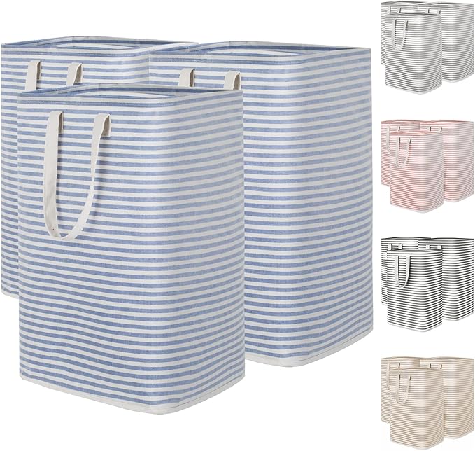 Lifewit 3 Pack Laundry Hamper Large Collapsible Laundry Baskets, Freestanding