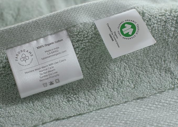 Fabdreams 100% Organic Cotton Bath Sheet Set of 2 700 GSM Oversized Towels