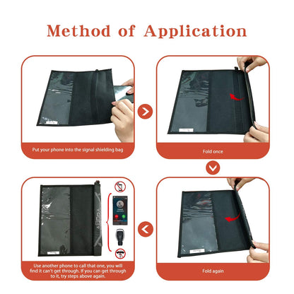 Farday Bag,Signal Isolation Bag,Shield Your Phone/ipad from Hacking,Tracking,and EM Protection with This Pouch -Shields NFC/WiFi/Bluetooth for Phones,Key Fobs and Credit Card (13.8"X17.7")