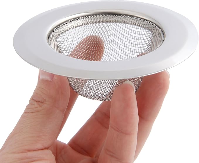 Mtsooning 2PCS Kitchen Sink Strainer, 3.5" Diameter Stainless Steel Drain Cover