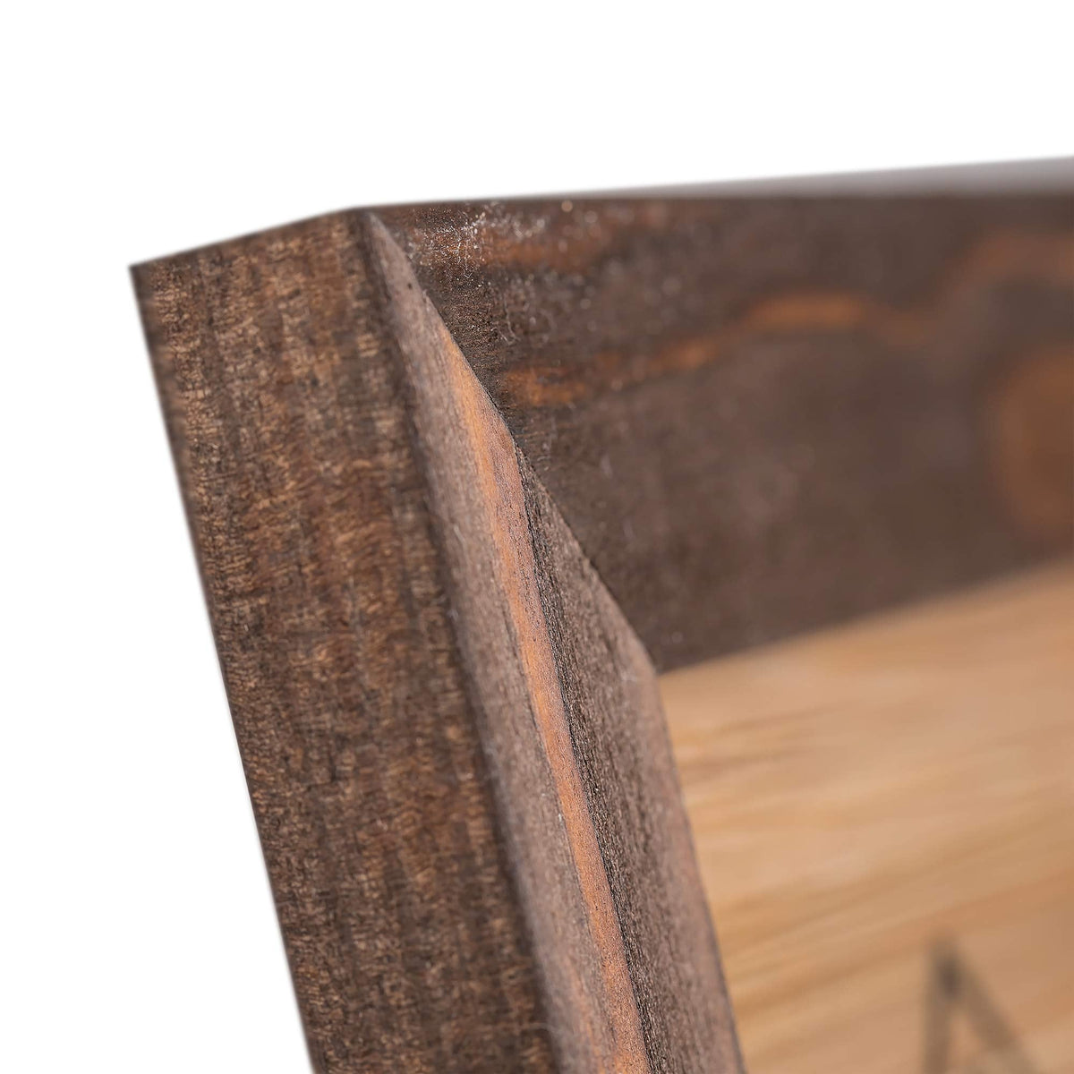 Rustic Wooden Poster Picture Frame 12x18 - Natural Solid Eco Distressed Wood for Wall Mounting Photo Frame - Brown Wenge