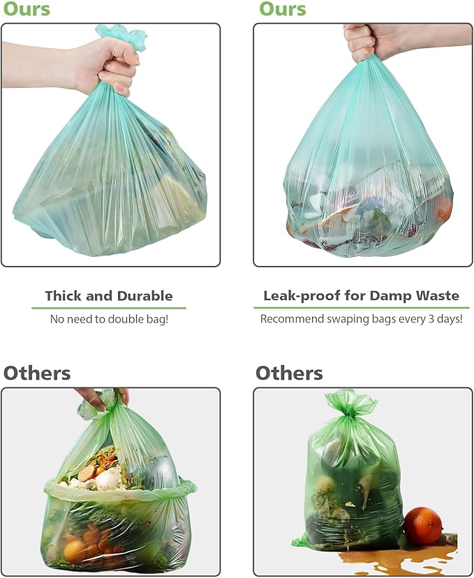 1.2 Gallon Small Trash Bags Garbage Bags, AYOTEE Mini Compostable Strong