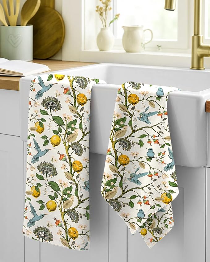 Flour Sack Kitchen Towels Set of 2-18x26 Cotton Dish Towels