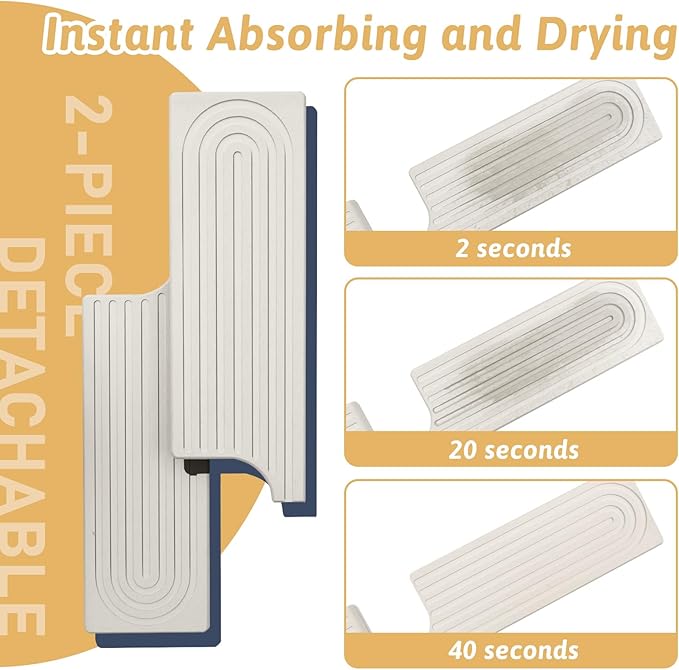 New Version Super Absorbent Faucet Mat, Kitchen Sink Dish Drying Stone Tray