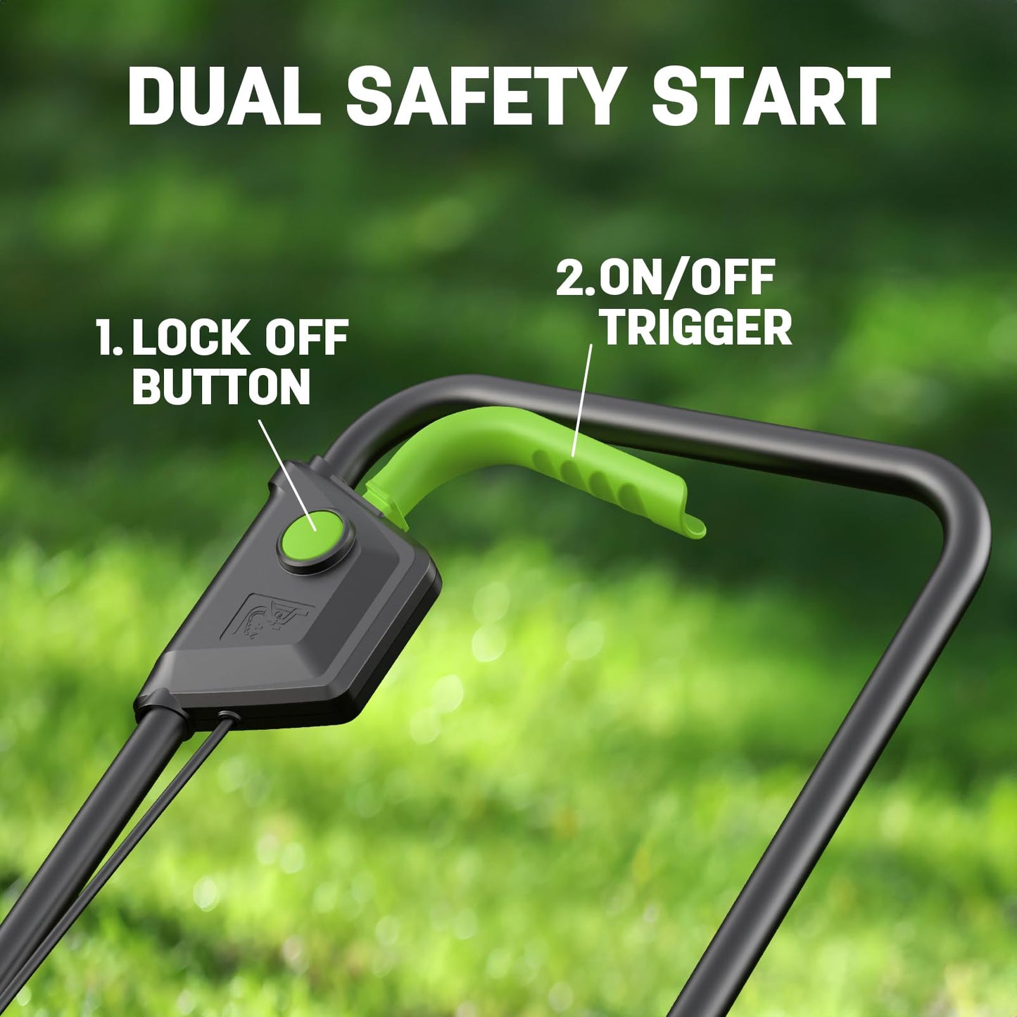 STEELITE 20V Cordless Lawn Mower & String Trimmer Combo, 13" Electric Lawn Mower & 12" 2-in-1 Trimmer Edger Set, 4.0Ah + 2.0Ah Batteries, Charger & 5 Spools, Lightweight Lawn Care Kit for Small Yard