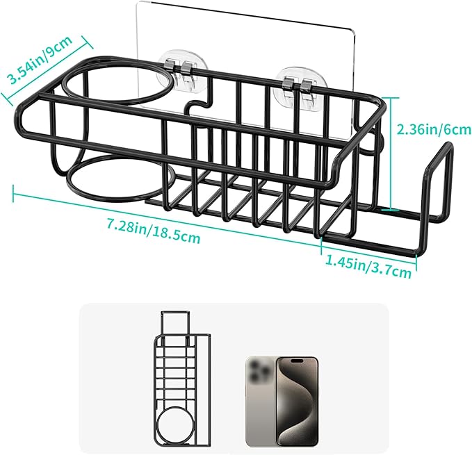 HapiRm 4 in 1 Kitchen Organizers and Storage, SUS304 Stainless Steel Brush
