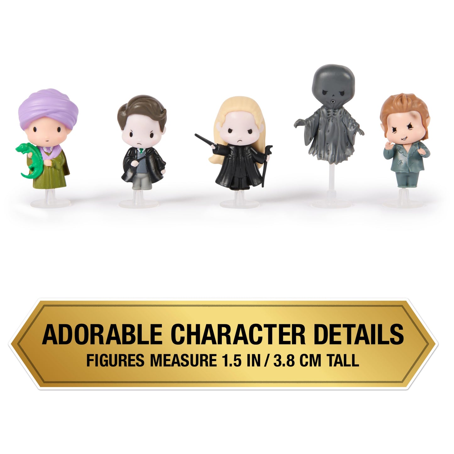 Wizarding World Harry Potter, Micro Magical Moments Dark Arts 5-Pack Figures Set & Display Cases (Amazon Exclusive), Kids Toys for Ages 6 and up