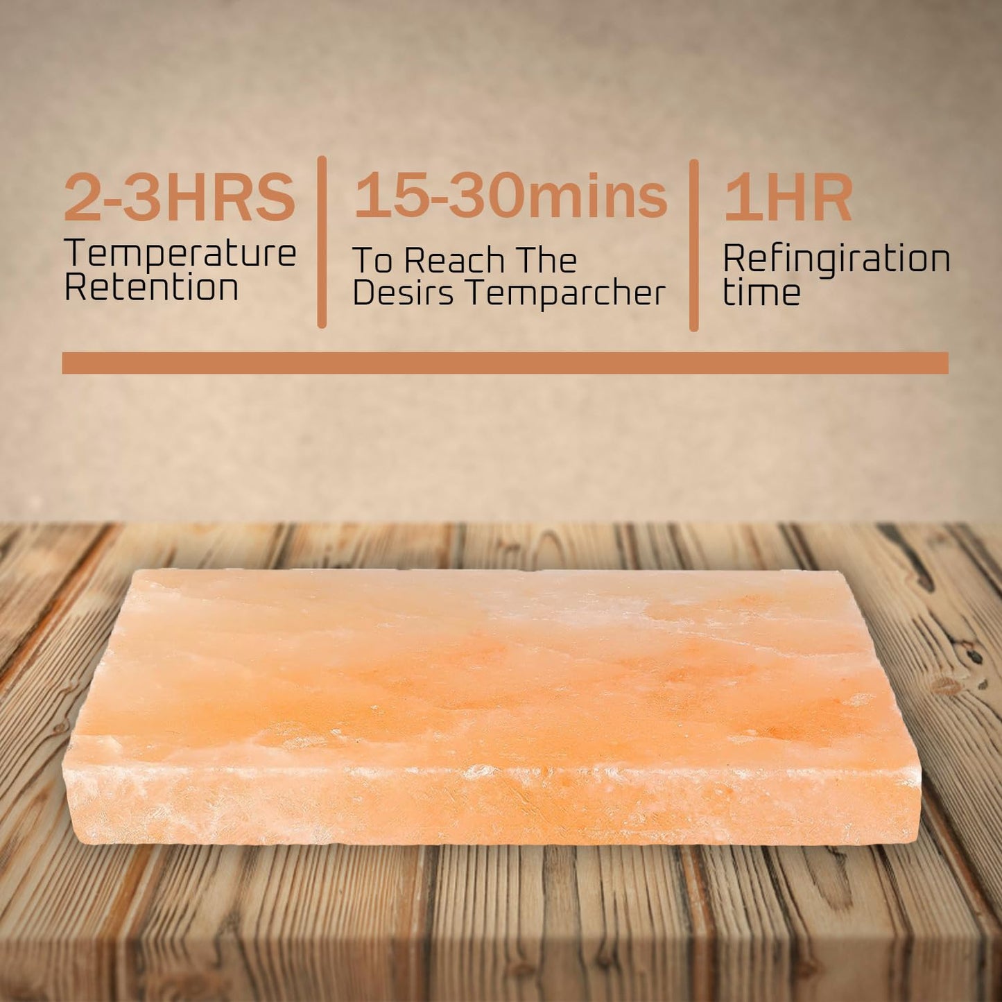 Himalayan Pink Salt Blocks for Cooking & Grilling – Pack of 6 | 8” x 4” x 1” Natural Food-Grade Salt Slabs for BBQ, Steak, Seafood, & Serving