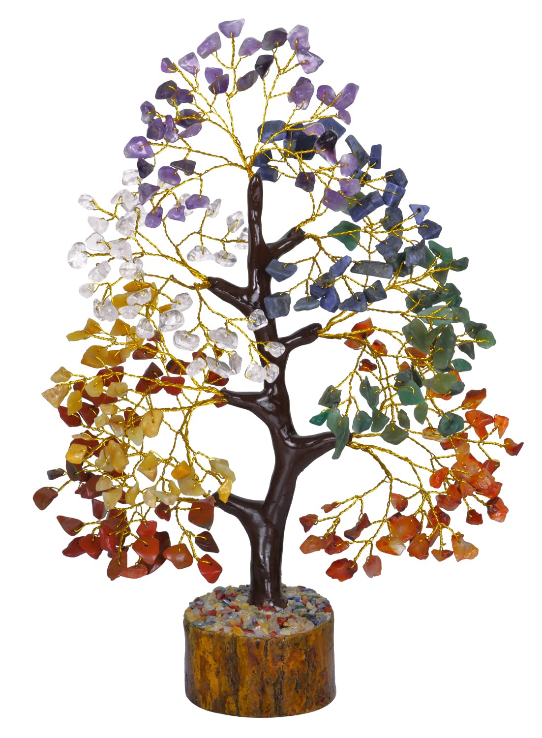 NARIBABU 7 Chakra Tree of Life, Crystal Tree, Crystals and Gemstones, Healing Crystals, Birthday Gifts for Women, Decorative Home Accessories, Living Room Decor, Spiritual Gifts for Women