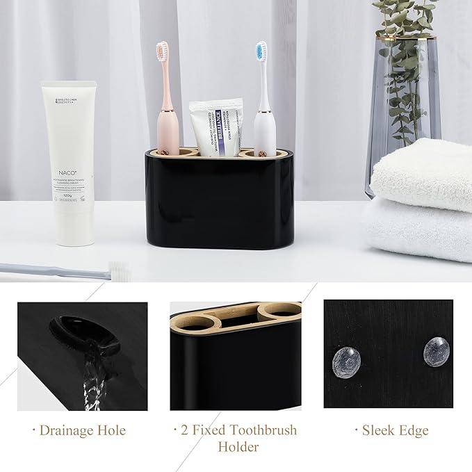 Shinowa Toothbrush Holder, Premium Toothbrush Organizer, Bathroom Storage