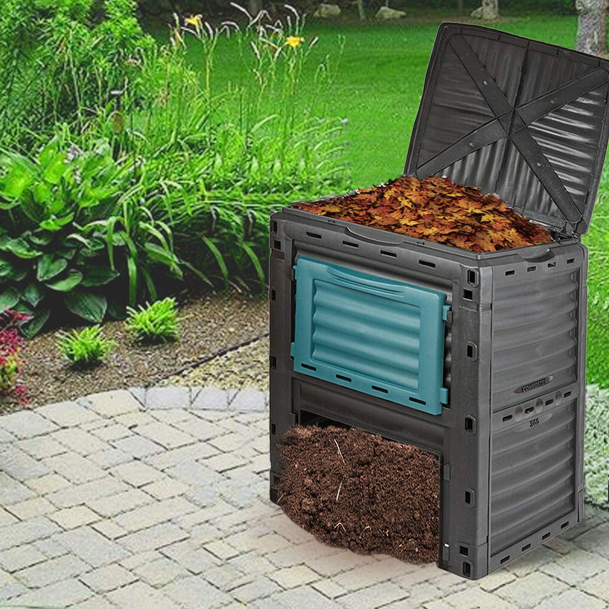 Denny International® 300L Outdoor Compost Bin Eco Friendly Garden Organic Waste Converter Composter