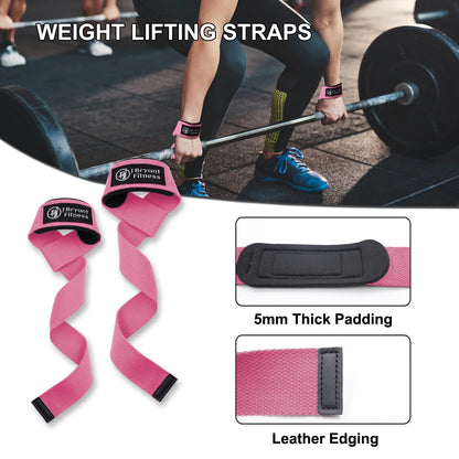 J Bryant Barbell Pad Set with 2 Ankle Straps for Cable Machines Hip Resistance Band Weight Lifting Straps Thick Cushion Hip-Thrusts Pad with Carry Bag for Squats Bench Press Workout