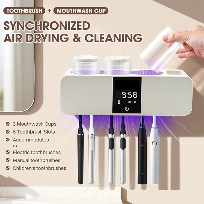 3 in 1 Toothbrush Cleaner Holders