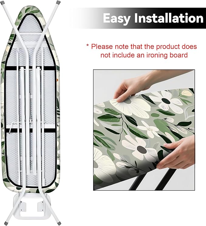 Floral Ironing Board Cover, Standard Size Cotton Iron Board Covers