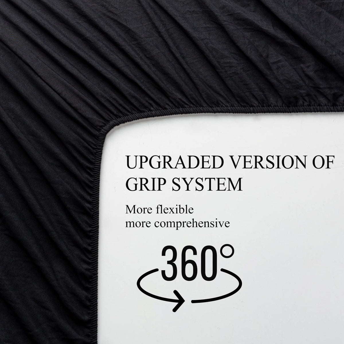 Best Season Cotton Full Size Sheet Set (Black) 4 Piece - 100% Cotton Sheets Set, Soft Cotton Bed Sheets Sets with Deep Pocket fit Up to 16 inch
