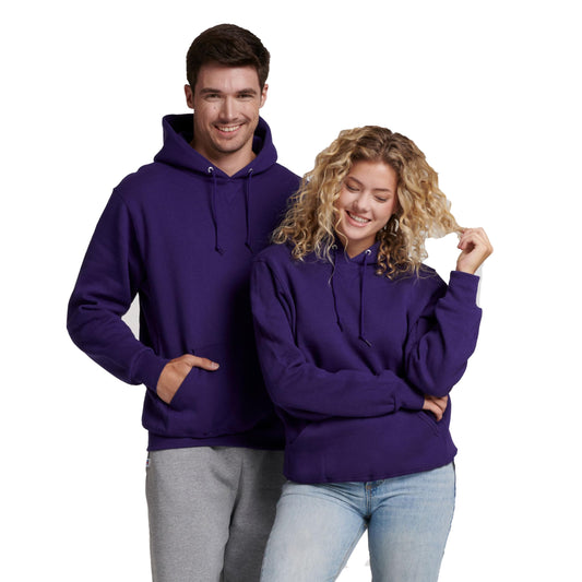 Russell Athletic Men's Dri-Power Fleece Pullover Hood, Purple, Large