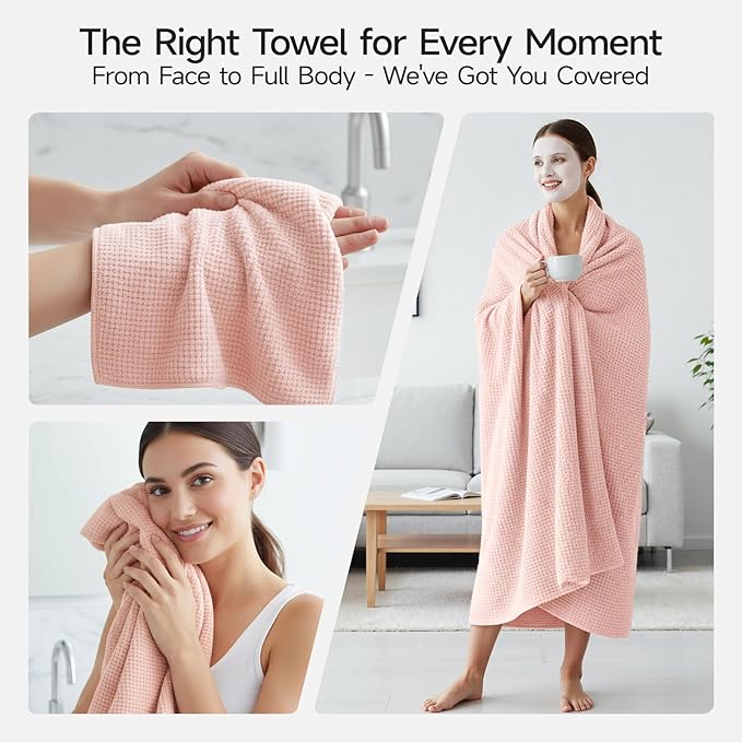 REDKISS Pink Towel Set of 8